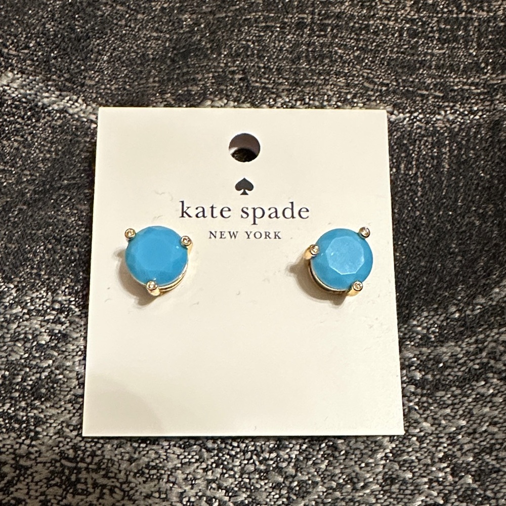 Kate Spade Blue and Gold Earrings